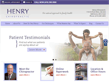 Tablet Screenshot of henrychiro.net