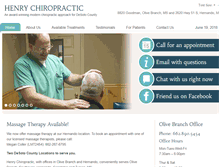 Tablet Screenshot of henrychiro.com